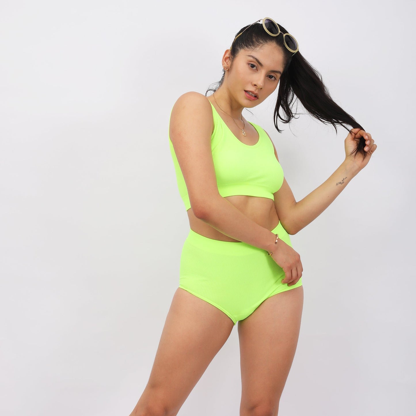 Shorty Sports Set Neon Green