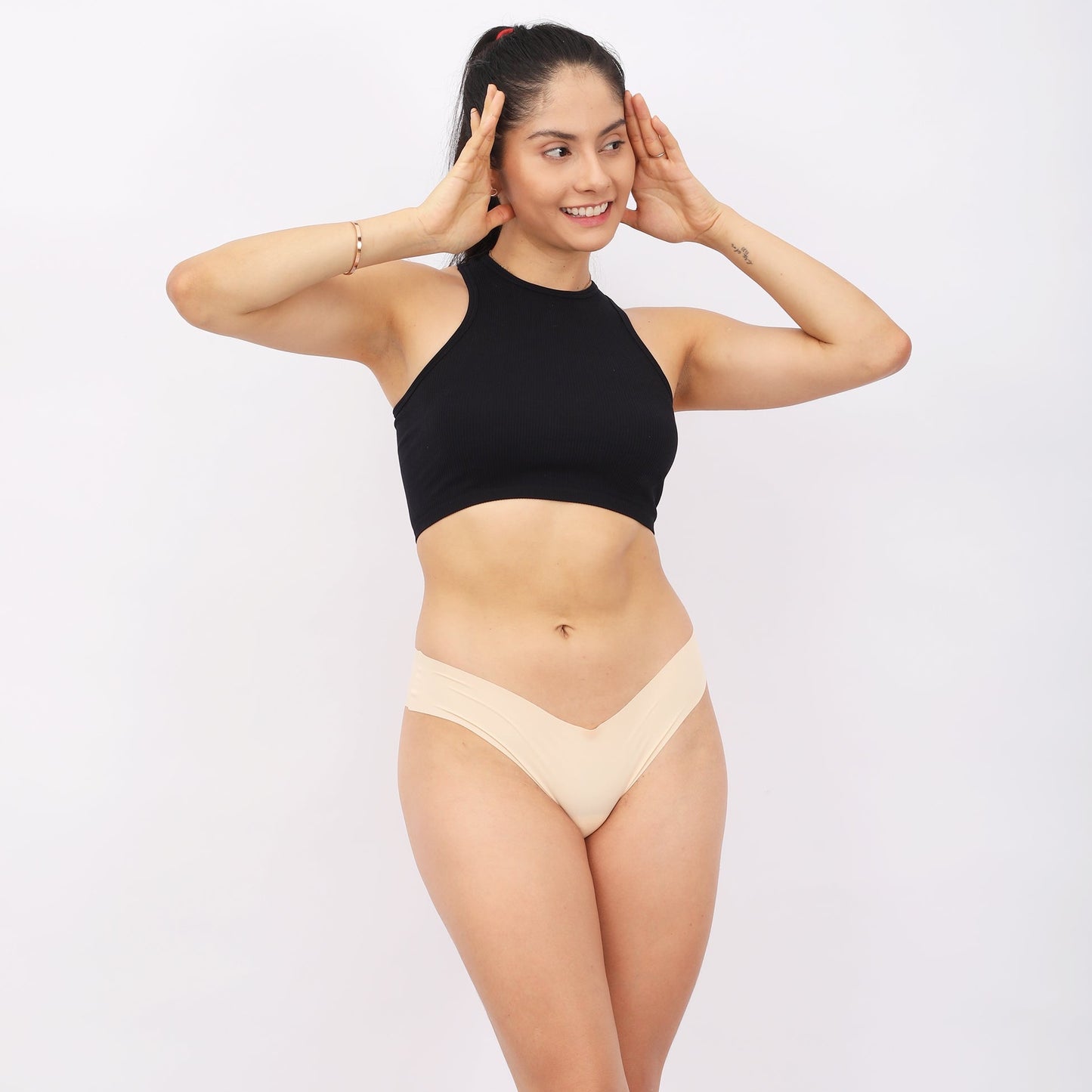 Seamless Brief Undies(Pack of 3)(Brown Tan Nude)