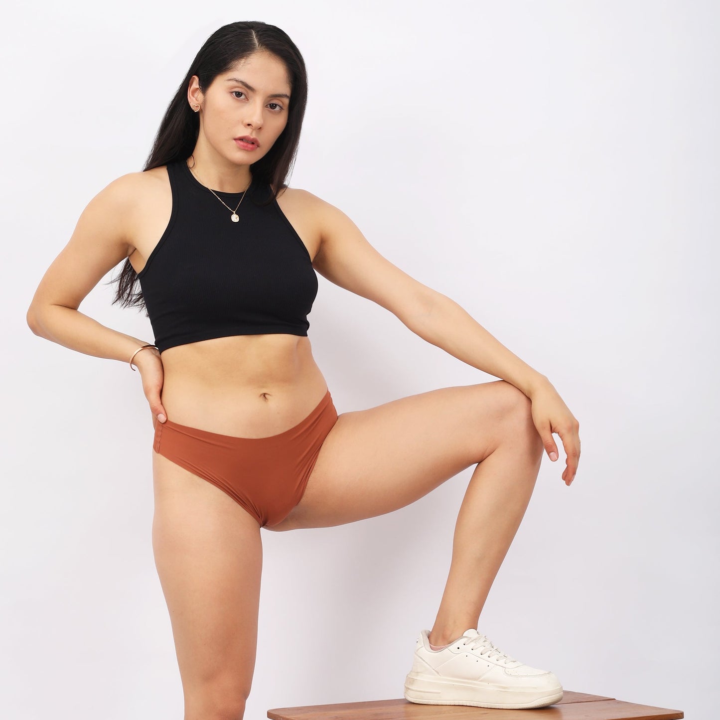 Seamless Brief Undies(Pack of 3)(Brown Tan Nude)