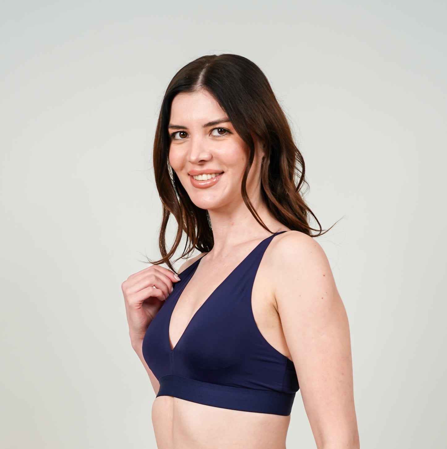 Plunge Bralette : Midnight Blue