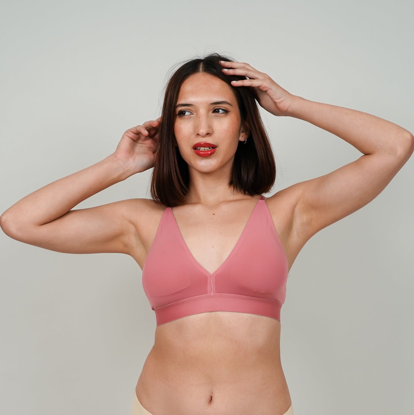 Plunge Bralette : Pink