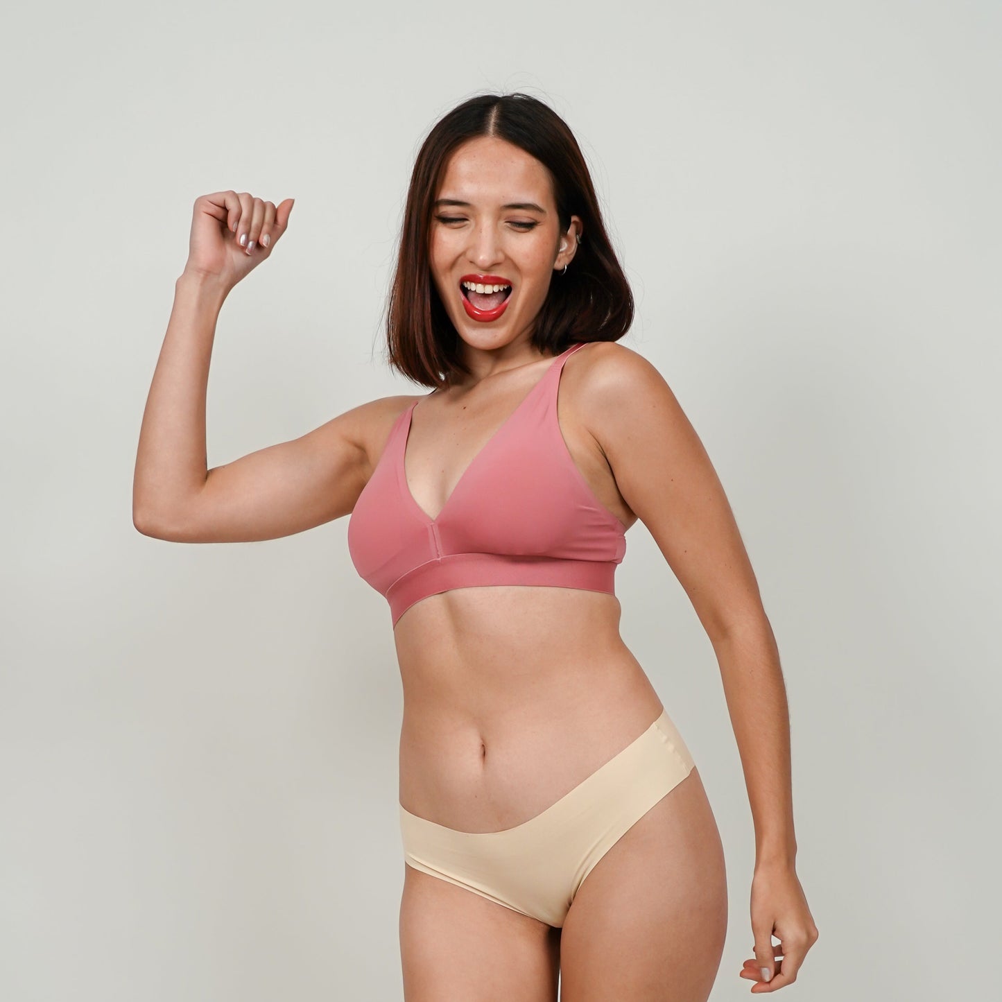Plunge Bralette : Pink