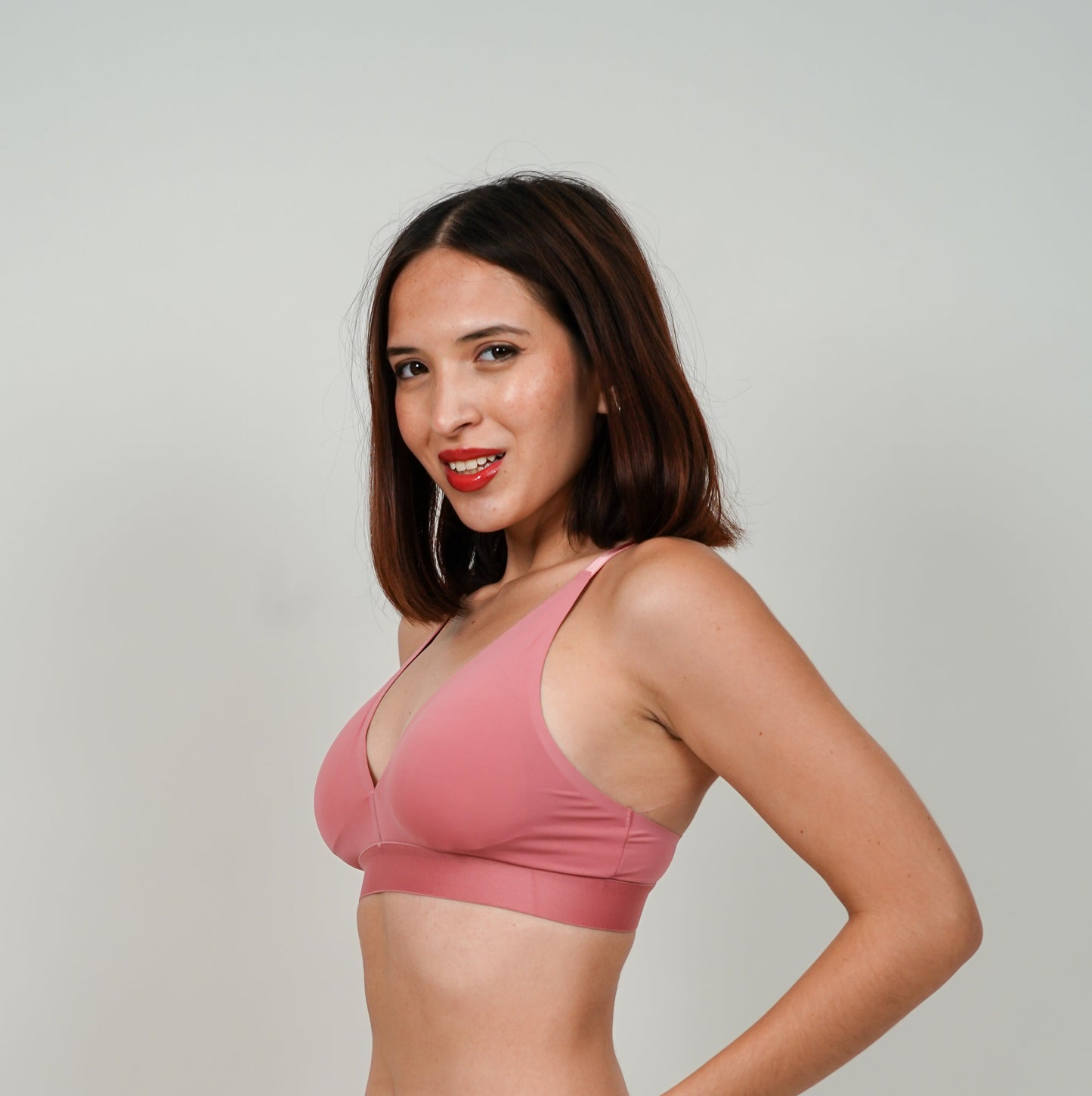 Plunge Bralette : Pink