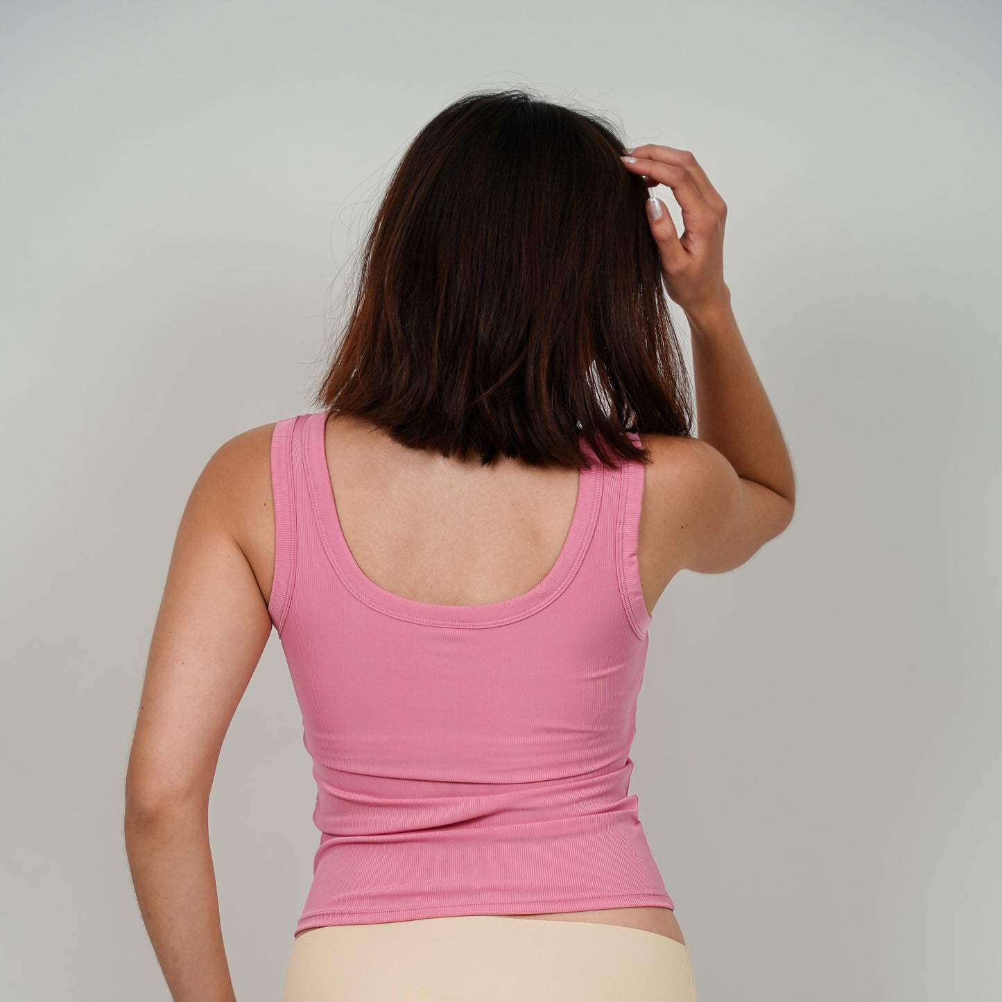 American Sleeve Bra Sleeveless Top Pink