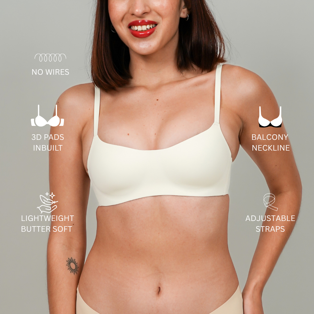 Balconette AIR Bra : Pearl White