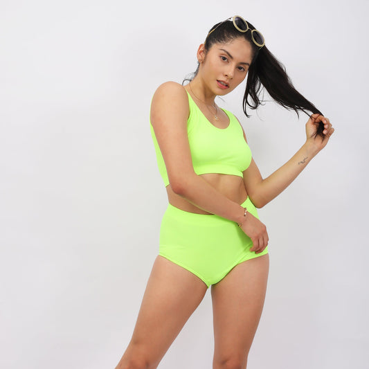 Shorty Sports Set  Neon Green