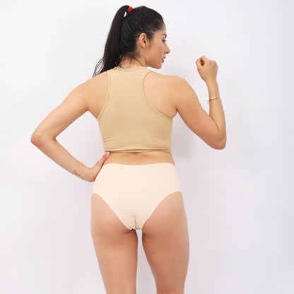 Seamless Hipster(Pack of 3)(Brown Tan Nude)