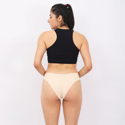 Seamless Brief Undies(Pack of 3)(Brown Tan Nude)