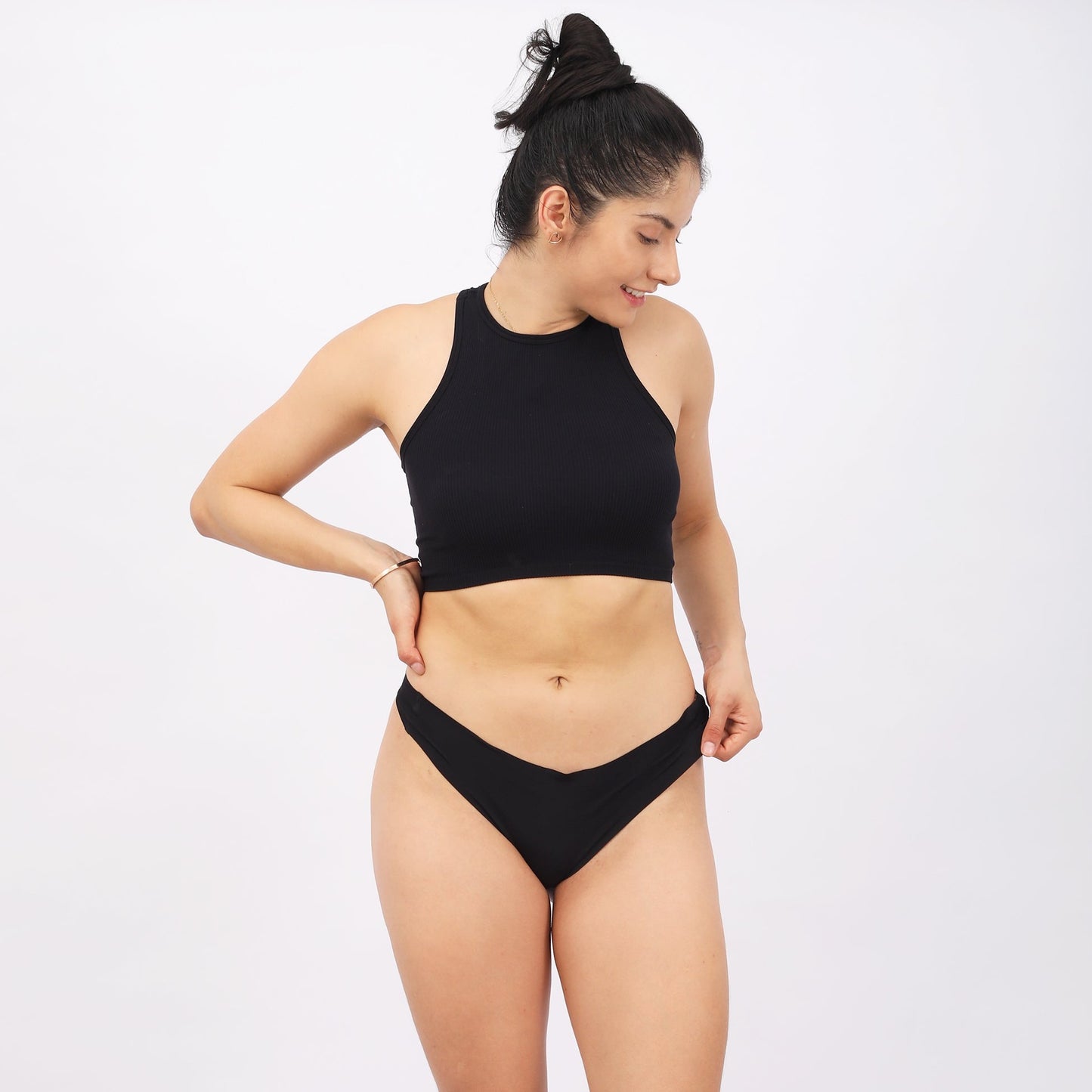 Seamless Thong Black