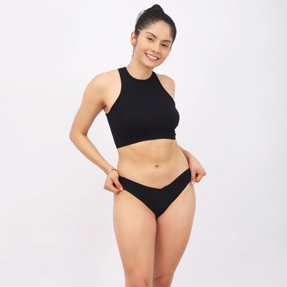 Seamless Thong Black