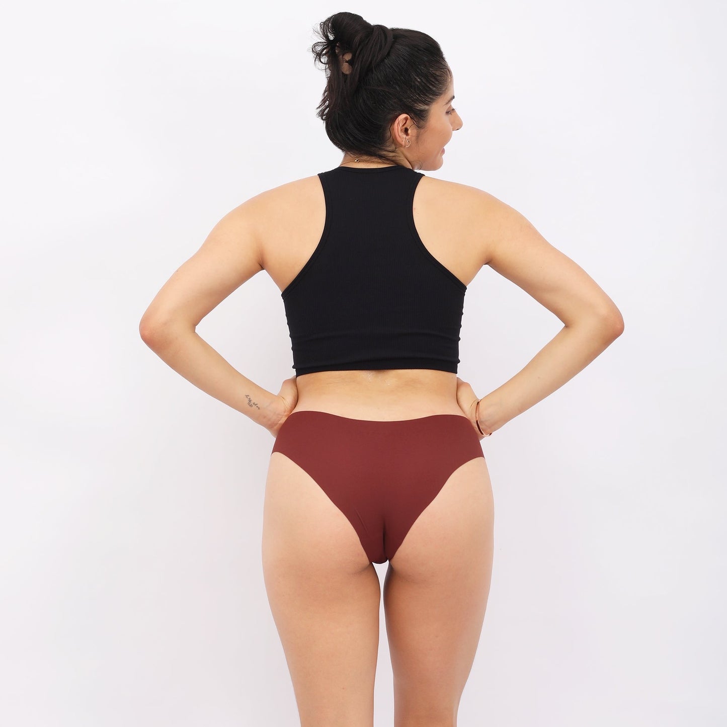 Seamless Brief Undies(Pack of 3)(Brown Tan Nude)