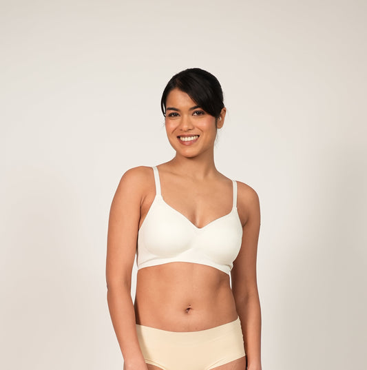 Teardrop T-shirt Bra Pearl White