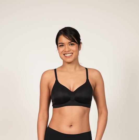 Teardrop T-shirt Bra Black