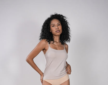 Camisole Bra Top Stone Beige