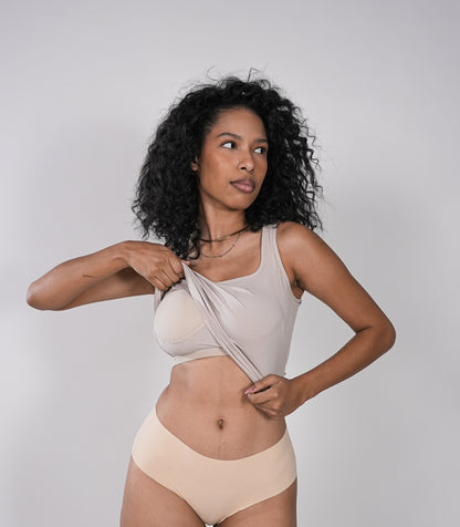 Camisole Bra Top Stone Beige