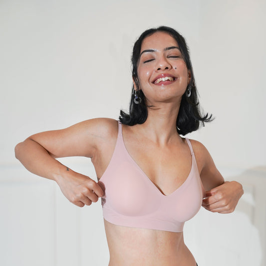 Seamless Wireless Removable Pads Bra Skin Tone