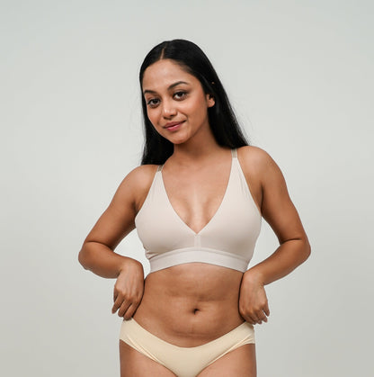 Plunge Bralette : Ivory