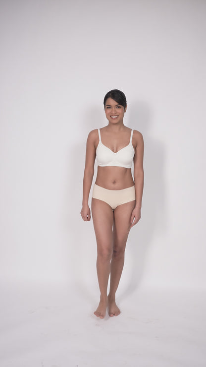 Teardrop T-shirt Bra Pearl White